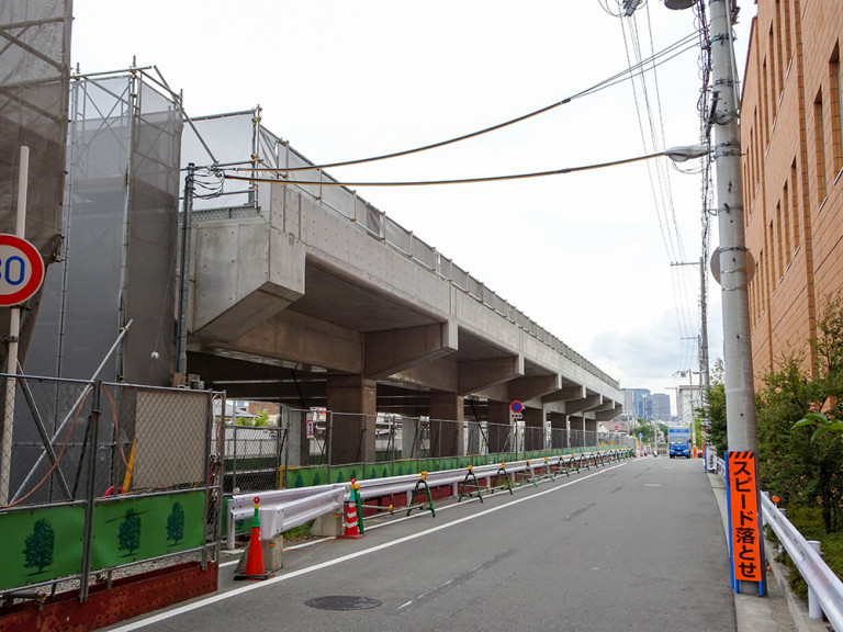 阪急淡路駅高架工事