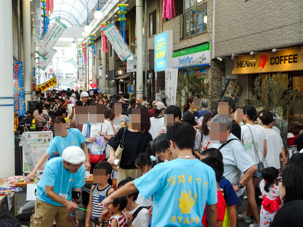 東淡路商店街夏祭り2018年の様子