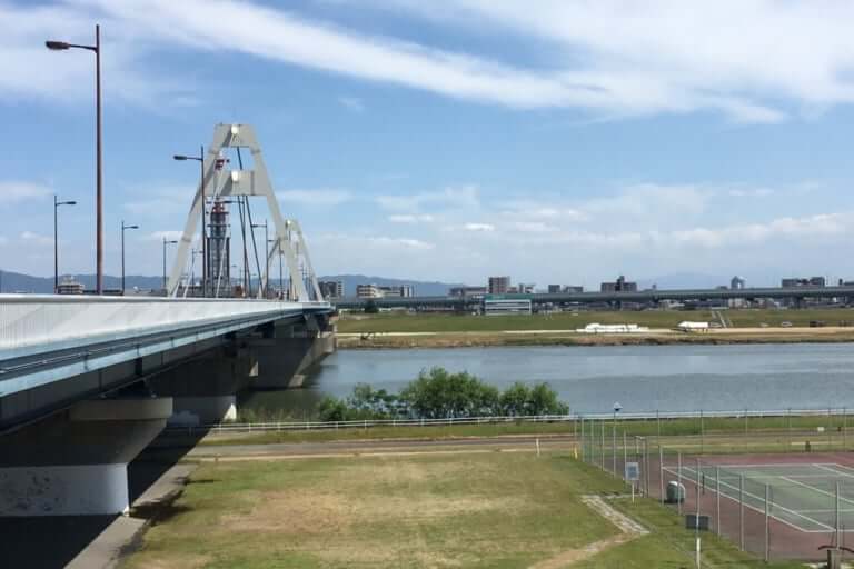 淀川対岸 太子橋