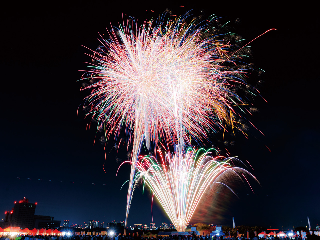 照らせ！ひがよど祭りの花火