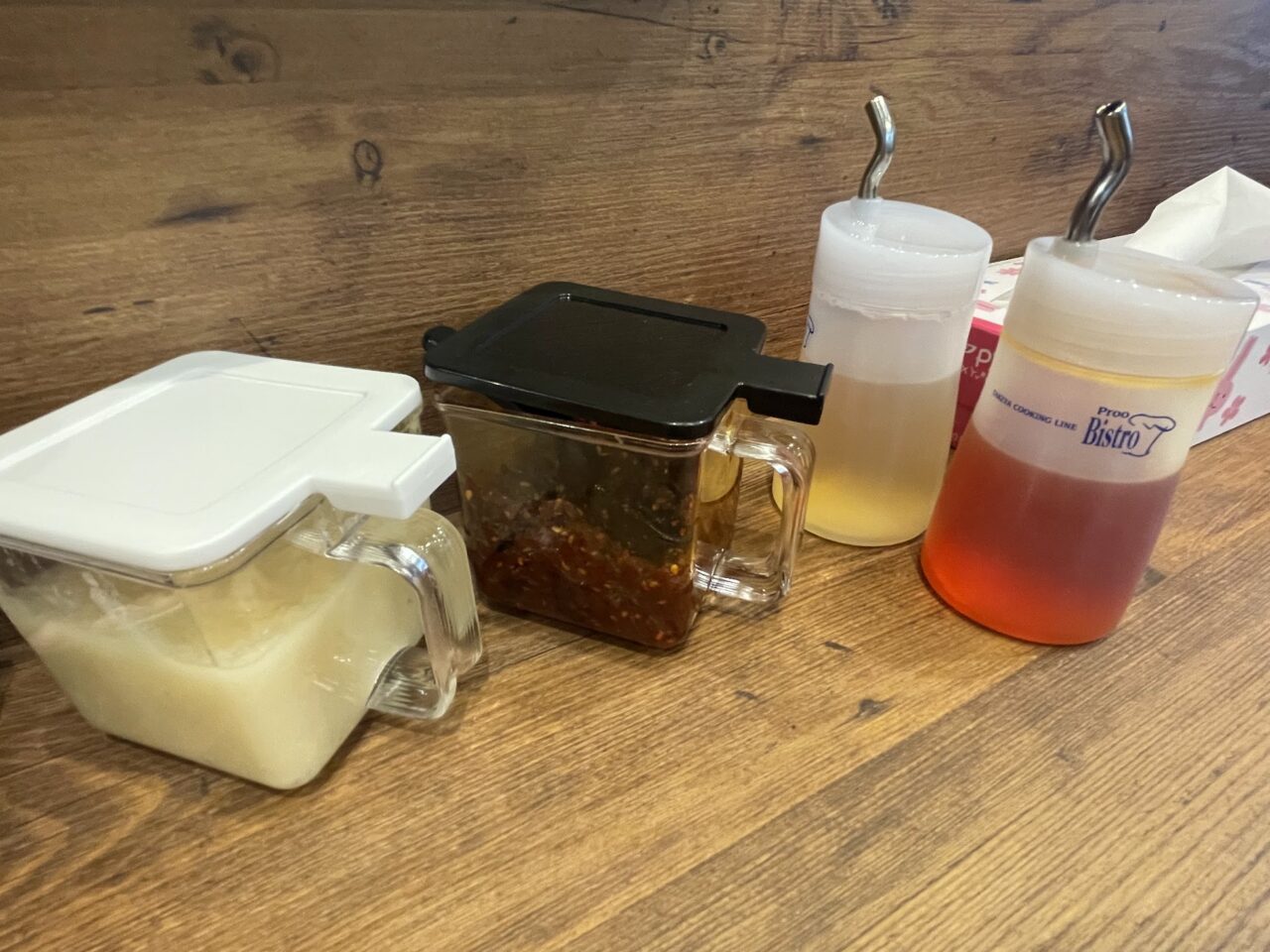 ロマンのまぜそば、油そば用の調味料