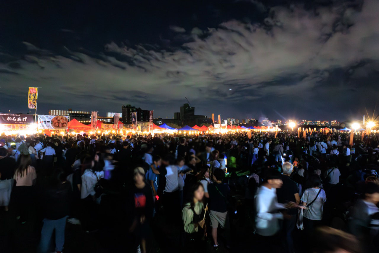 照らせ！ひがよど祭り2024の会場の様子