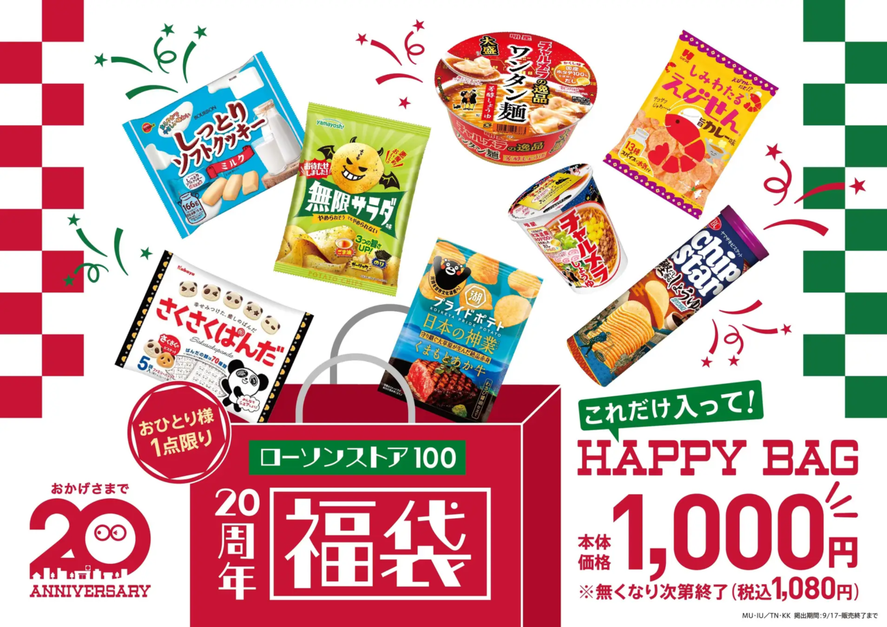 ローソンストア100の20周年福袋（第2弾）