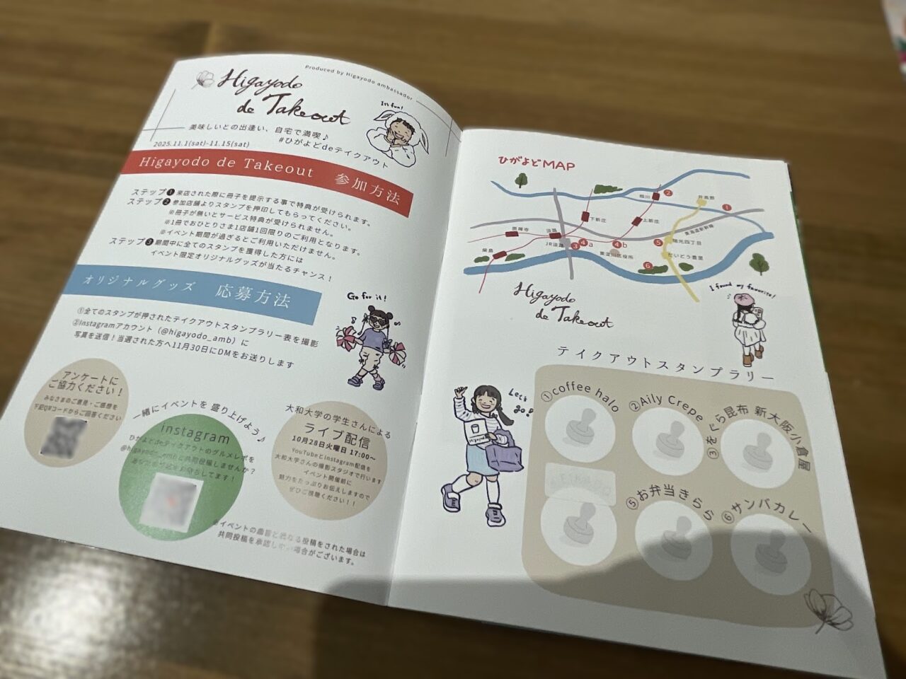 higayododetakeoutの冊子内部