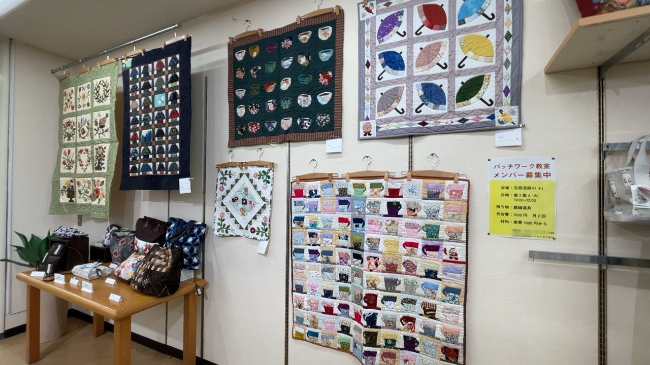 キリンドのハンドメイド展の展示