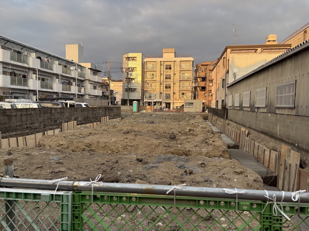 豊新1丁目の工事現場