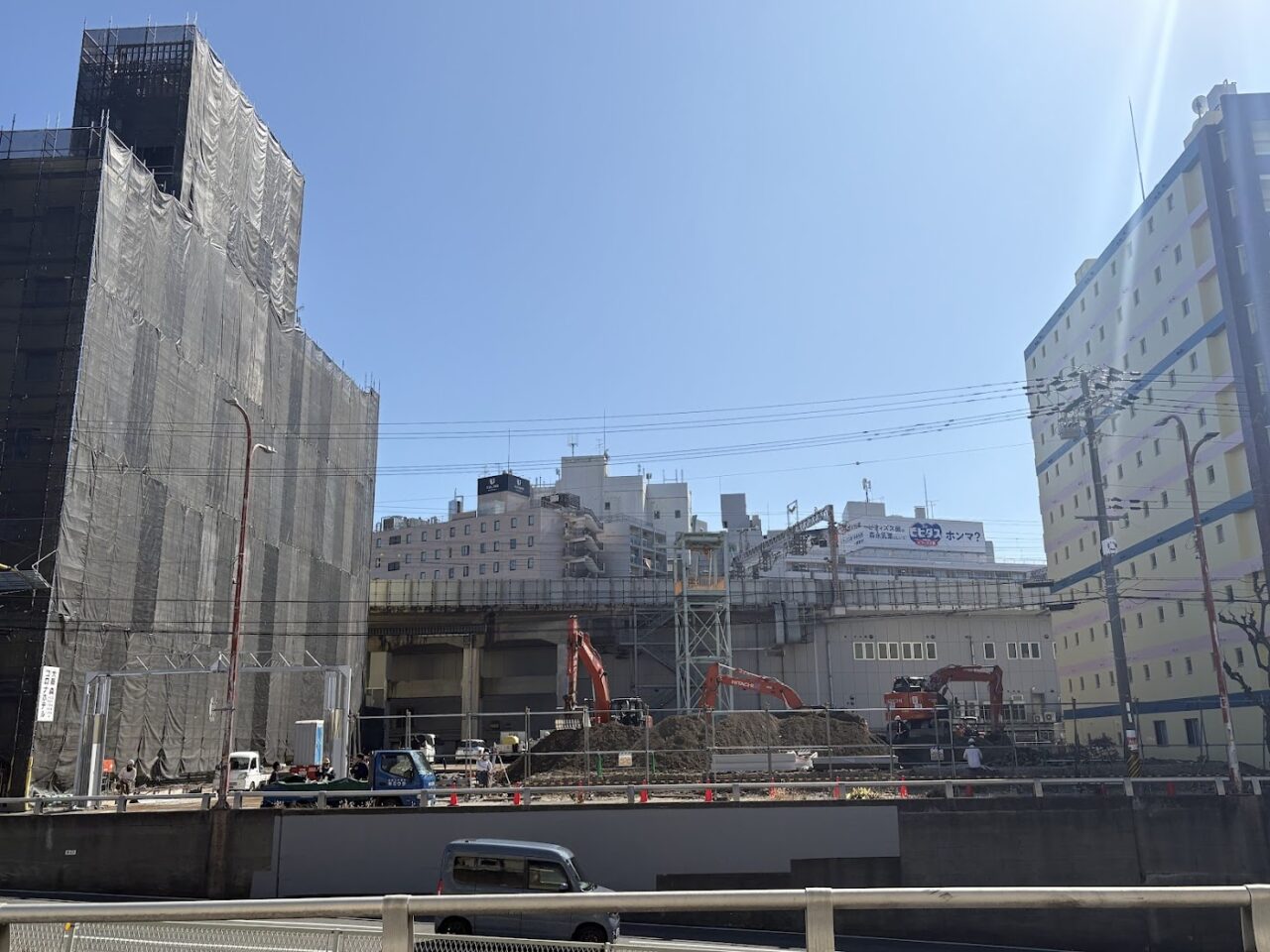 BEAT PARKの工事風景（遠景）
