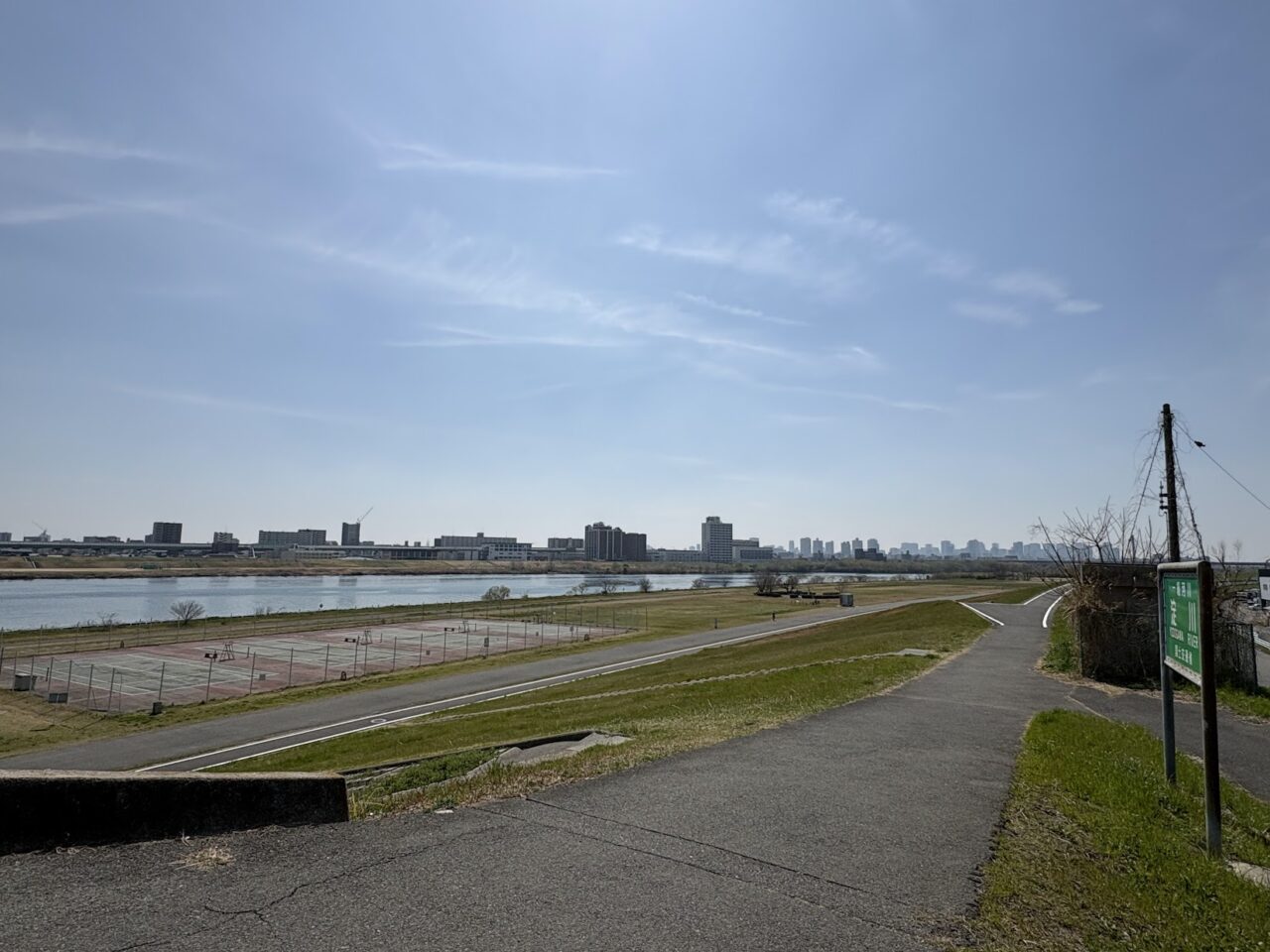 淀川河川敷の風景