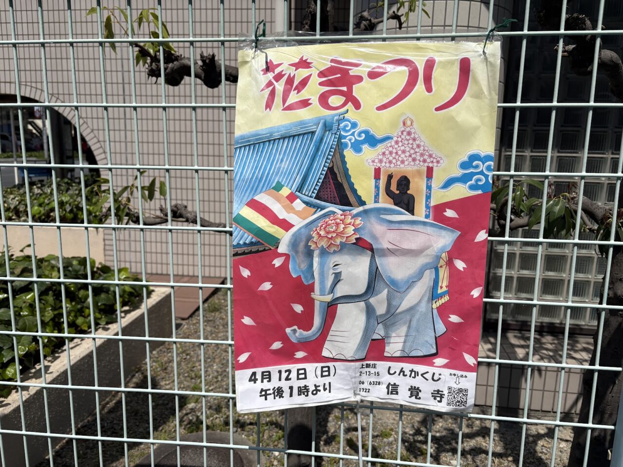 信覚寺の2026年の花まつりのチラシ