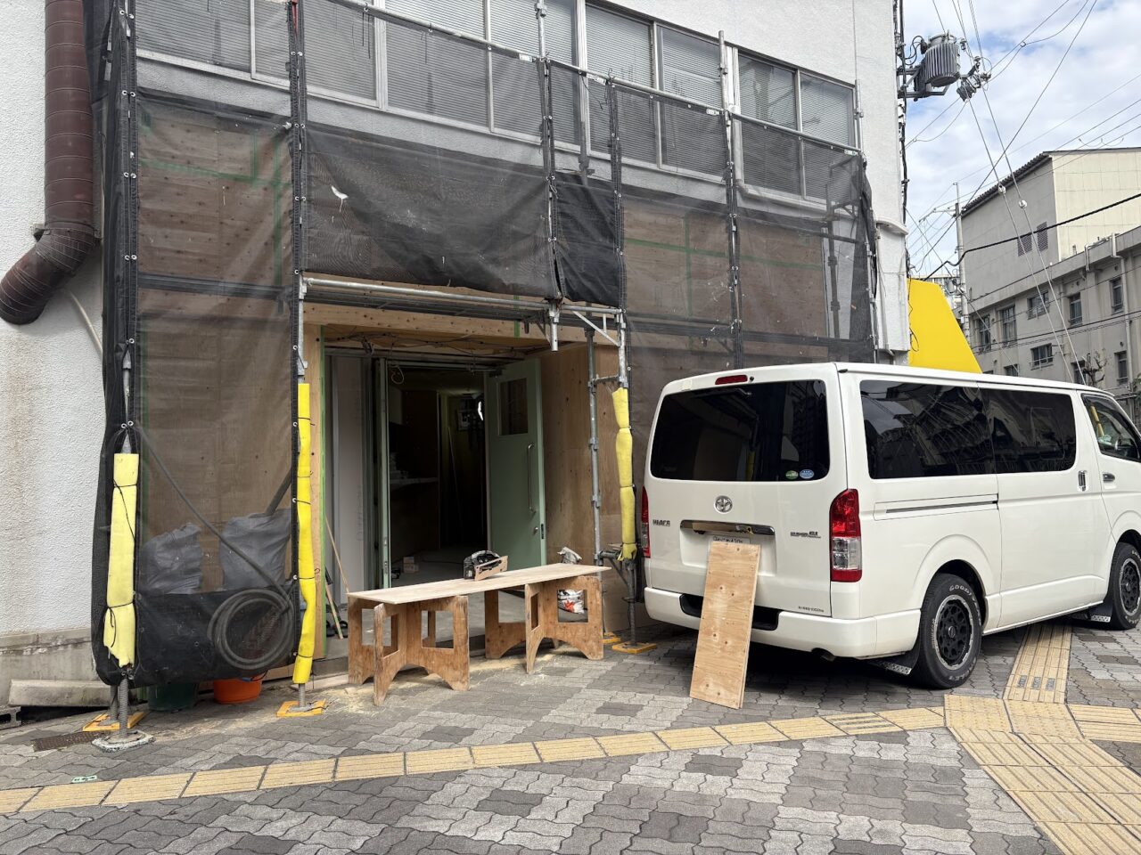フレーバーラボの工事風景
