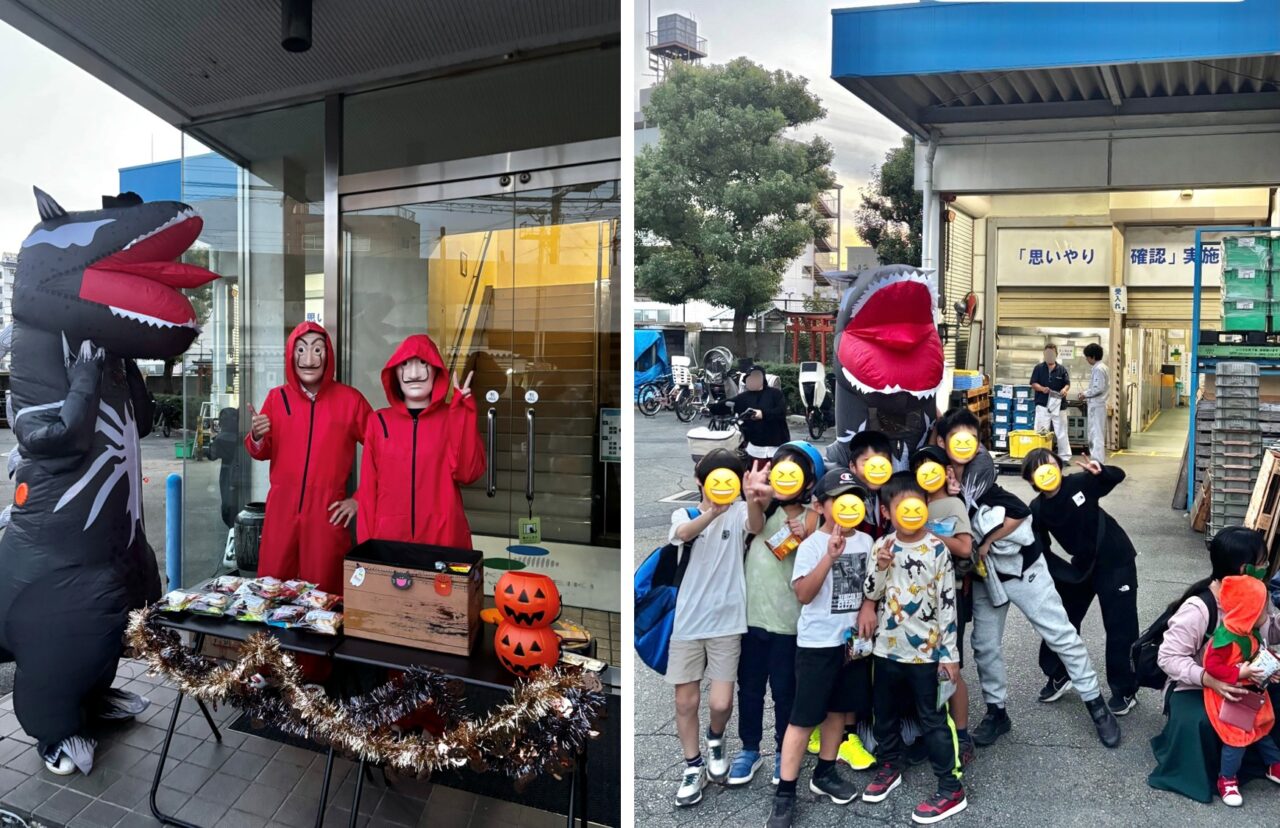三協精器工業株式会社のハロウィンイベントの様子