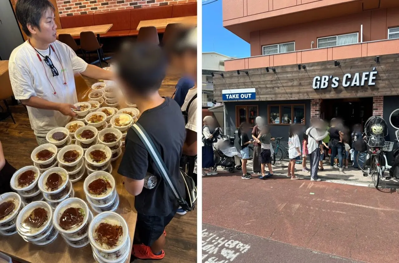 GB’S CAFEの子ども食堂の当日の様子