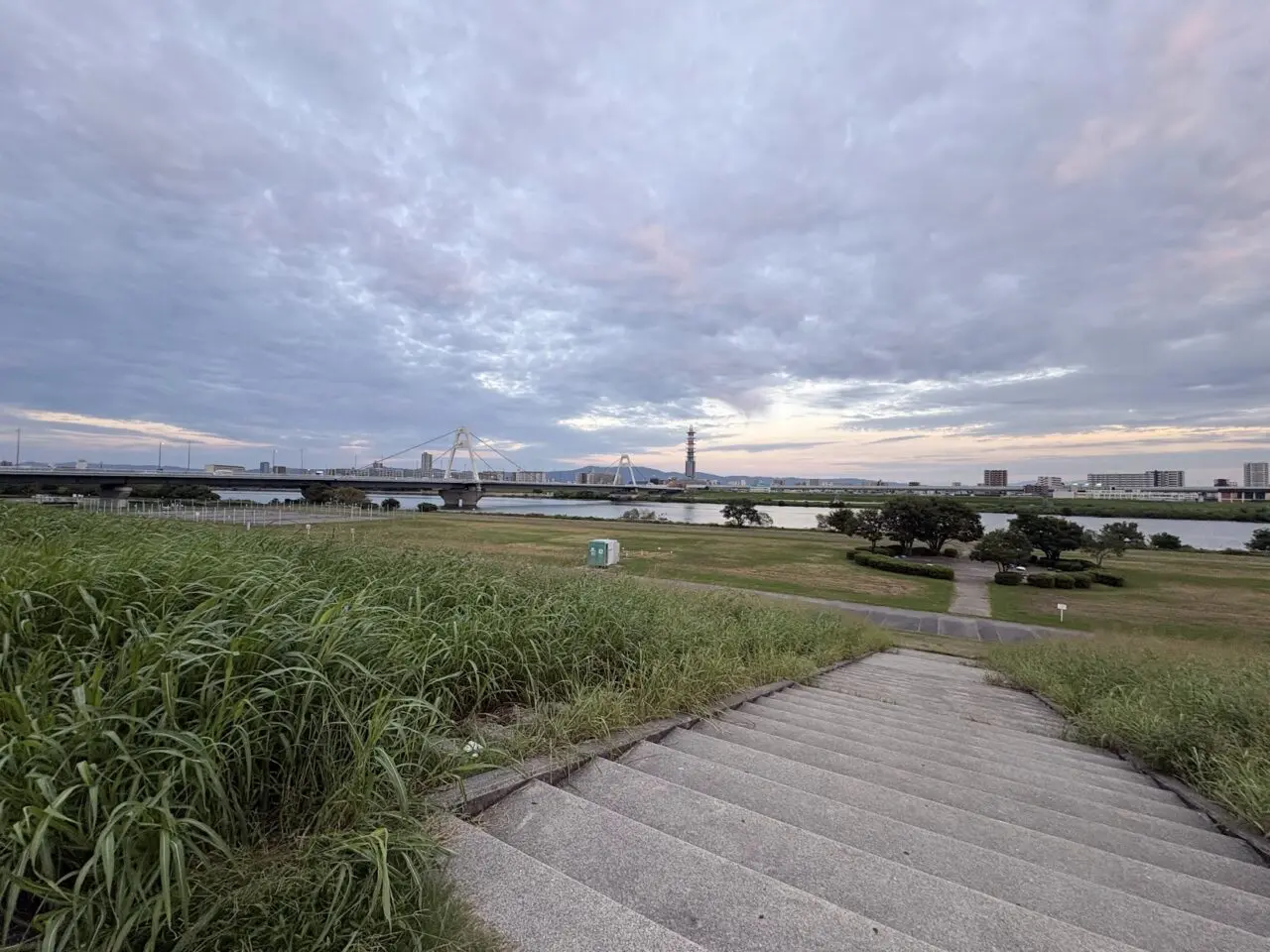 淀川河川公園豊里地区の風景